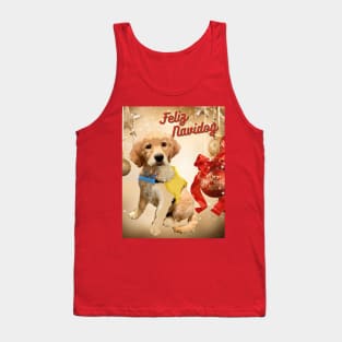 Feliz Navidog Golden Tank Top